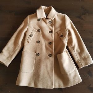 Girls Zara tan Peacoat